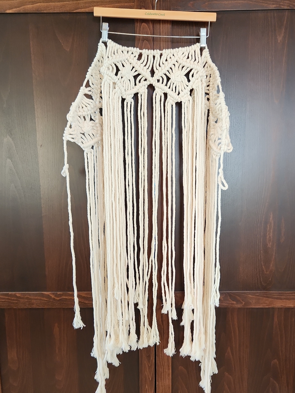 Macramé Wall Hanging - Cream Fringe Boho Decor